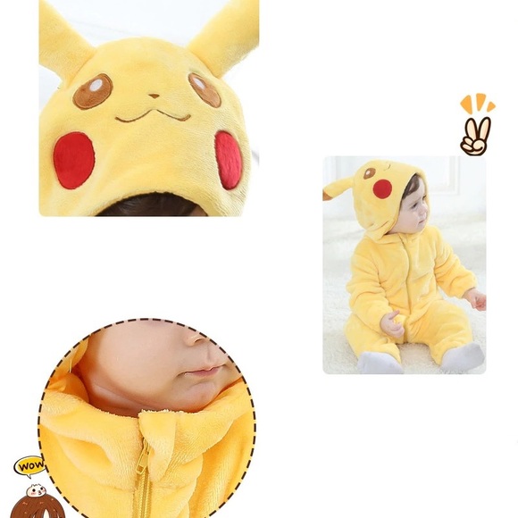 ‼️SOLD‼️Pikachu onesie costume - Picture 6 of 10